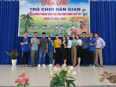 Trường tiểu học an Lập tham gia giao lưu trò chơi dân gian với công đoàn bạn tại trường tiểu học-THCS Long Tân